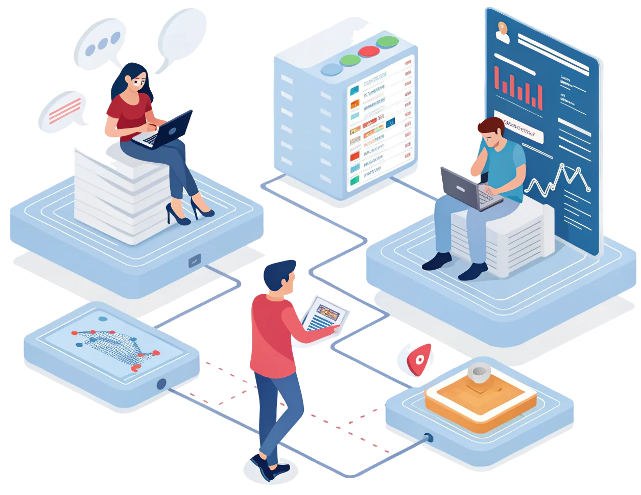 Industrial Plant Illustration